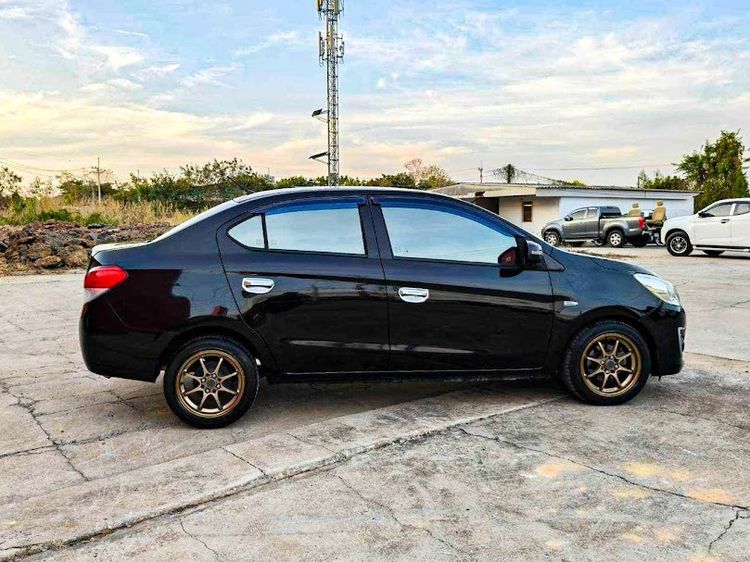 Mitsubishi Attrage 2013 1.2 GLS Sedan เบนซิน ไม่ติดแก๊ส เกียร์อัตโนมัติ ดำ รูปที่ 4