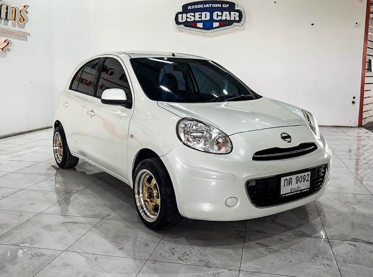 Nissan March 2012 1.2 VL Sedan เบนซิน ไม่ติดแก๊ส เกียร์อัตโนมัติ ขาว รูปที่ 3