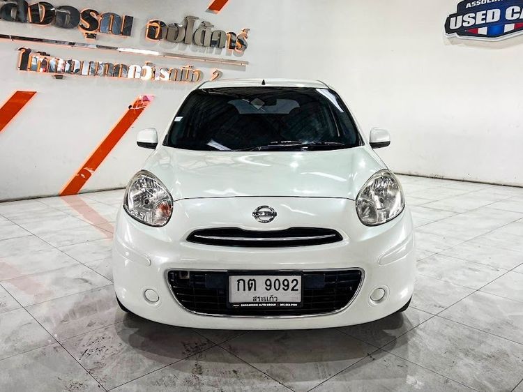 Nissan March 2012 1.2 VL Sedan เบนซิน ไม่ติดแก๊ส เกียร์อัตโนมัติ ขาว รูปที่ 2
