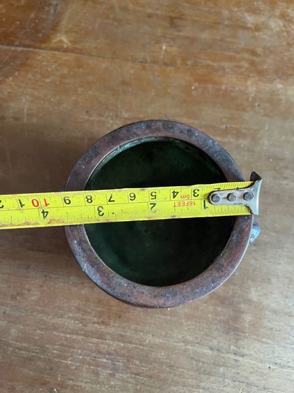 กระถาง ทองเหลือง หน้าสิงห์ สะสมA6 รูปที่ 18