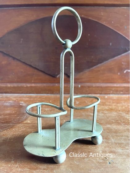 พวงแก้ว ทองเหลือง กะไหล่เงิน ตอกตราจีนเก่าสะสม รูปที่ 2