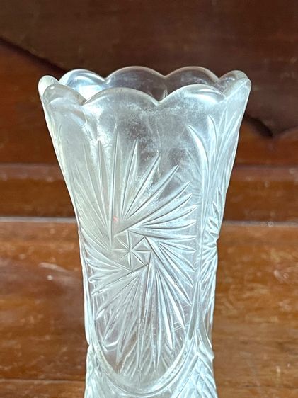 แจกันแก้ว เจียระไน เก่าสะสม รูปที่ 10