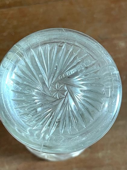 แจกันแก้ว เจียระไน เก่าสะสม รูปที่ 8