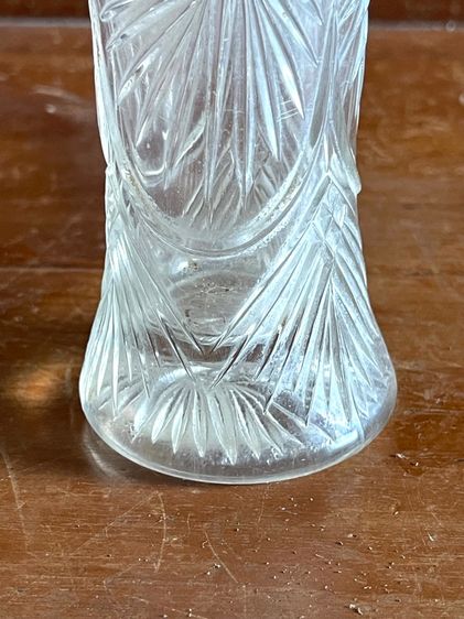 แจกันแก้ว เจียระไน เก่าสะสม รูปที่ 9