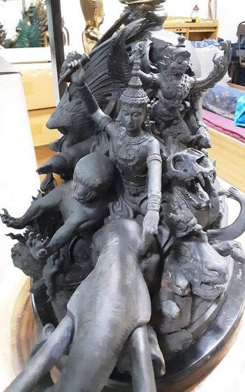 พระมหาเจดีย์ไพรีพินาศ เนื้อบรอนซ์ ขนาด33×57×64เซ็นติเมตร ศิลปะสวยงามน่าสะสมบูชา รูปที่ 10