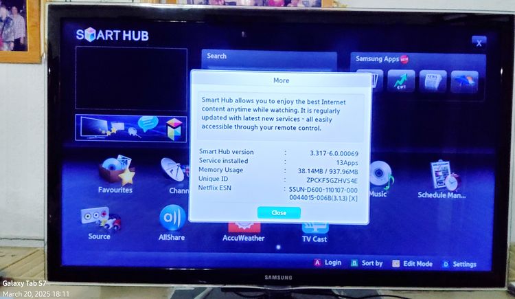 ขายแล้ว Samsung Smart TV 40" สีสวยเหมือนใหม่ ราคาประหยัด 2,222 บาท  รูปที่ 6