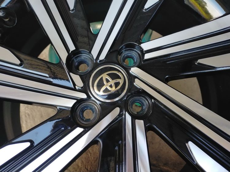 แม็กโตโยต้า สีเดิมน้องๆป้ายแดง ขอบ16 พร้อมยางดันลอป 195 60 16ปลายปี24 ใส่ yaris vios ตุ่มหน้ายางยังอยู่จางๆ รูปที่ 5