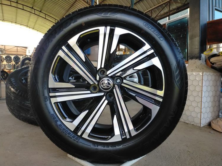แม็กโตโยต้า สีเดิมน้องๆป้ายแดง ขอบ16 พร้อมยางดันลอป 195 60 16ปลายปี24 ใส่ yaris vios ตุ่มหน้ายางยังอยู่จางๆ รูปที่ 2