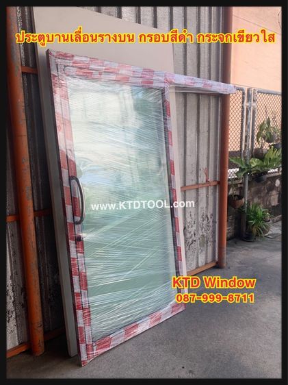 ประตูบานเลื่อน100x200 บานเดี่ยว แบบรางบน อูมิเนียมสำเร็จรูป ติดตั้งง่าย รูปที่ 7