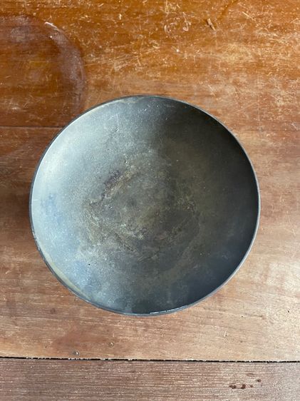 พาน ทองเหลือง โบราณ เก่าสะสมA9 รูปที่ 4