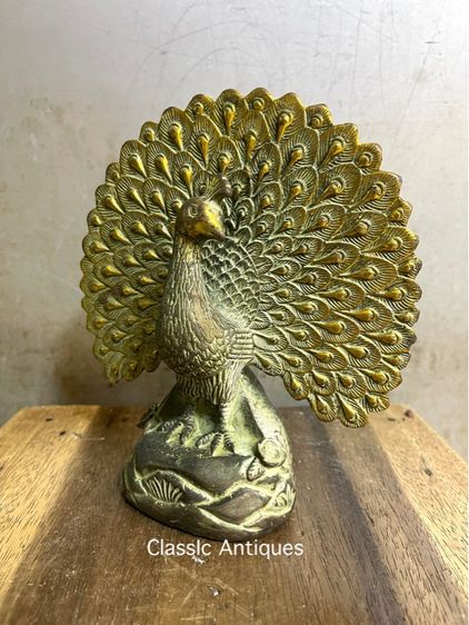 นกยูง รำแพน คู่กลาง ทองเหลืองสะสม รูปที่ 8