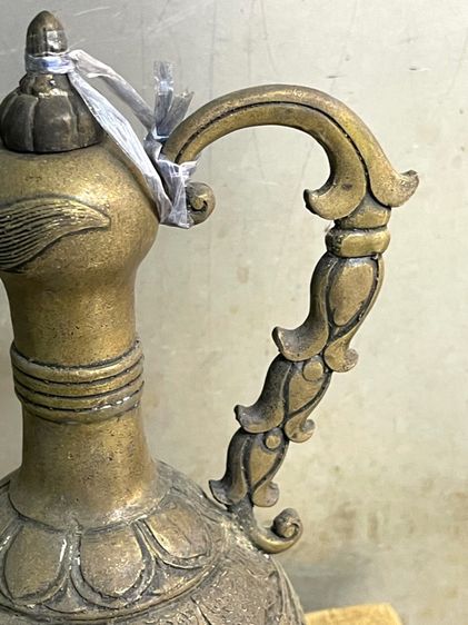 กาน้ำชา มังกร ทองเหลืองสะสม รูปที่ 8