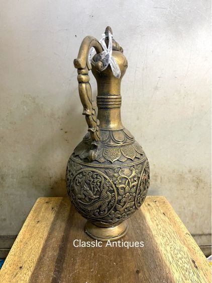 กาน้ำชา มังกร ทองเหลืองสะสม รูปที่ 5