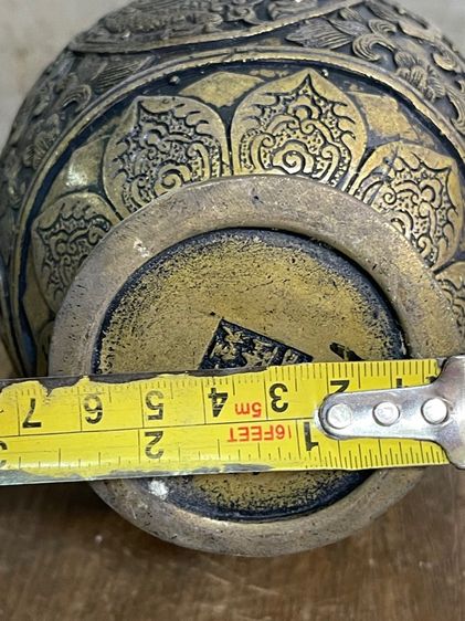 กาน้ำชา มังกร ทองเหลืองสะสม รูปที่ 18