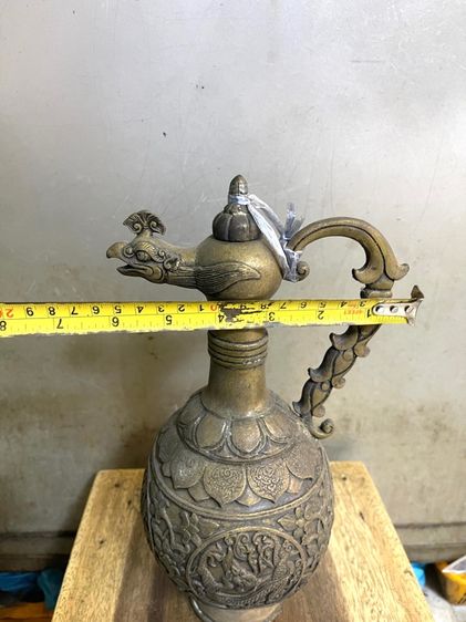 กาน้ำชา มังกร ทองเหลืองสะสม รูปที่ 16