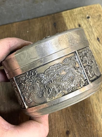 ตลับ มังกร ดันเมฆกระไหล่เงินสะสม รูปที่ 12