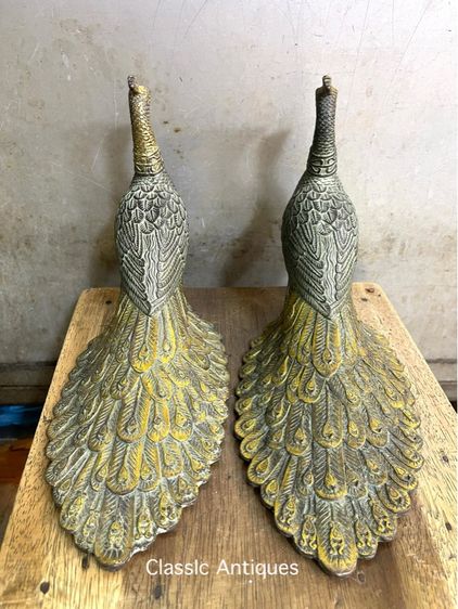 นกยูง ทองเหลือง ขนาดกลาง สะสม รูปที่ 3