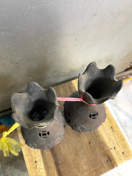 แจกัน ค้างคาวจีน คาบเหรียญ ทองเหลืองสะสมA21 รูปที่ 18