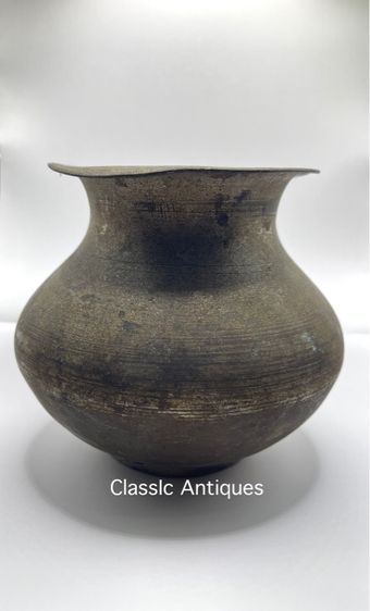 โถ ทองเหลือง โบราณเก่าสะสม รูปที่ 8