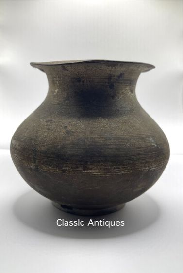 โถ ทองเหลือง โบราณเก่าสะสม รูปที่ 9