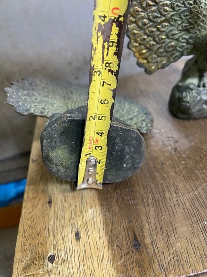 นกยูง รำแพน คู่เล็ก ทองเหลืองสะสม รูปที่ 11