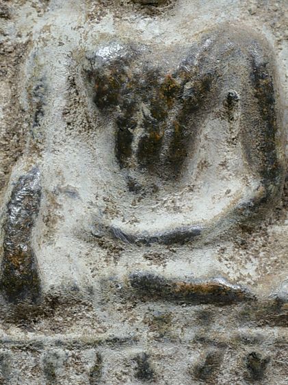 เก่ามาก - มีปรอทขาว ให้เช่าบูชา พระกรุ  พระชินราชใบเสมา พิมพ์ฐานสูง เนื้อชินเงิน รูปที่ 9