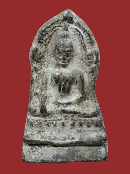 เก่ามาก - มีปรอทขาว ให้เช่าบูชา พระกรุ  พระชินราชใบเสมา พิมพ์ฐานสูง เนื้อชินเงิน รูปที่ 7