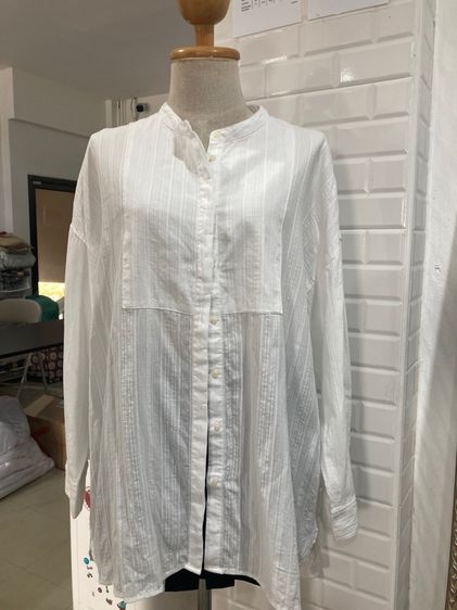 แขนยาว ขาว M เสื้อเชิ้ตและเสื้อผู้หญิง อื่นๆ เสื้อ niko and …