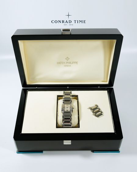 Patek Twenty-4 4910 10A-011 White Diamond Dial Stainless steel 2008 25 x 30 mm. Fullset  รูปที่ 3