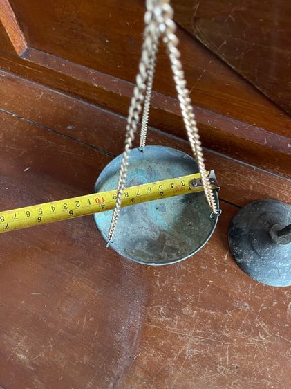 ตาชั่ง ทองเหลืองโบราณเก่าสะสมA8 รูปที่ 8