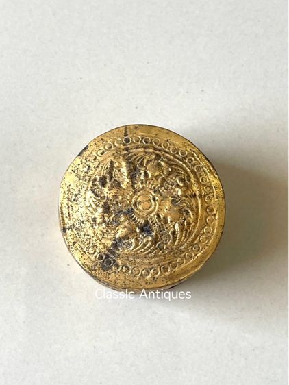 ตลับสีผึ้ง กระไหล่ทอง เก่าโบราณสะสมA1 รูปที่ 3