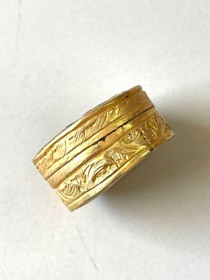 ตลับสีผึ้ง กระไหล่ทอง เก่าโบราณสะสมA3 รูปที่ 5