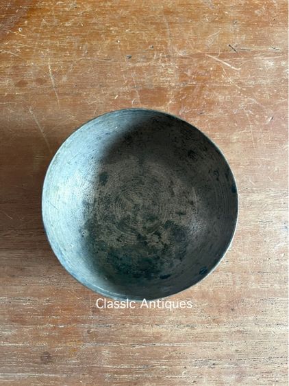 ขัน ลงหิน ทรงมะนาวตัด โบราณเก่าสะสม รูปที่ 3