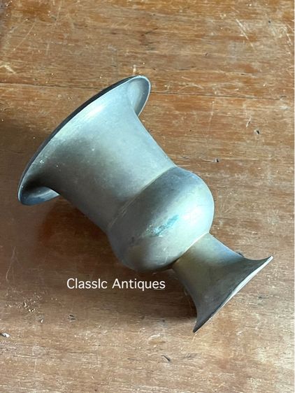 กระโถน ทองเหลืองจิ๋ว โบราณเก่าสะสม รูปที่ 3