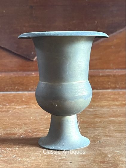 กระโถน ทองเหลืองจิ๋ว โบราณเก่าสะสม รูปที่ 2