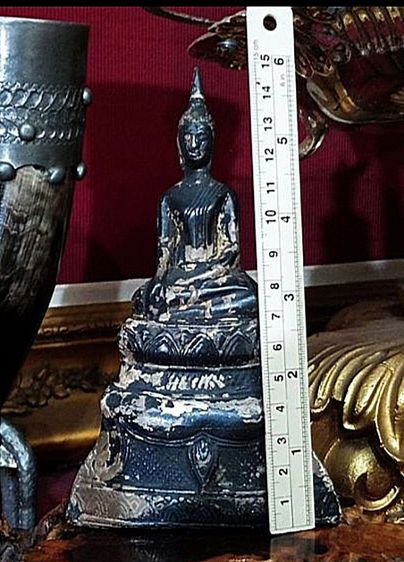 พระเก่าโบราณบุเงินแท้สมัยอยุธยา รูปที่ 5