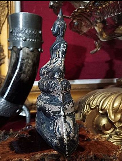 พระเก่าโบราณบุเงินแท้สมัยอยุธยา รูปที่ 8