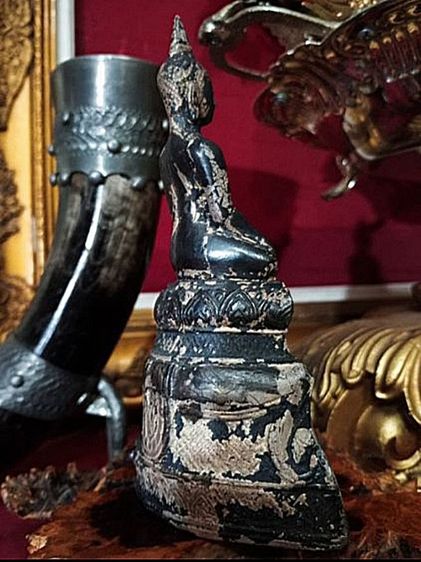 พระเก่าโบราณบุเงินแท้สมัยอยุธยา รูปที่ 7