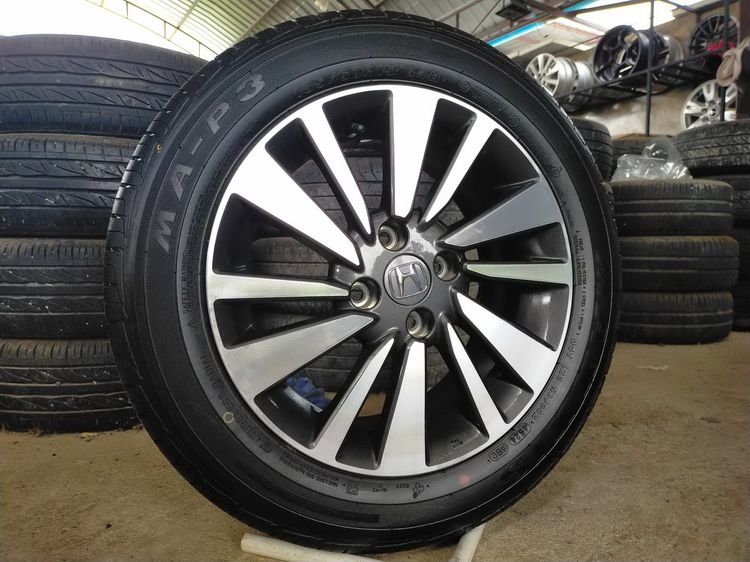 แม็กฮอนด้า ขอบ15 สีเดิมป้ายแดง พร้อมยางแม็กซิส 185 60 15 ปลายปี24 ใส่ jazz city ได้ทุกรุ่น รูปที่ 3