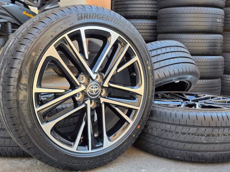 อะลูมิเนียมอัลลอย 18" อื่นๆ .ล้อแท้ All New Camry ขอบ18” พร้อมยางปริสโตน ปี25