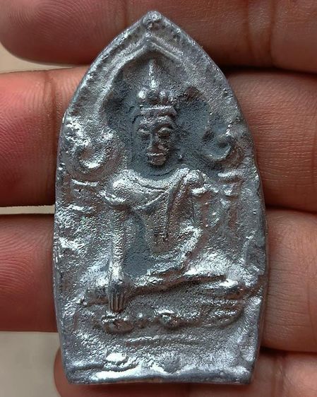 พระยอดขุนพลหล่อพิมพ์อยุธยา หลวงพ่อฑูรย์ วัดโพธินิมิตร เนื้อชิน พ.ศ 2527 สูง 5 ซ.ม. สร้างจากเนื้อชินกรุเก่าที่ชำรุดแตกหัก รูปที่ 5