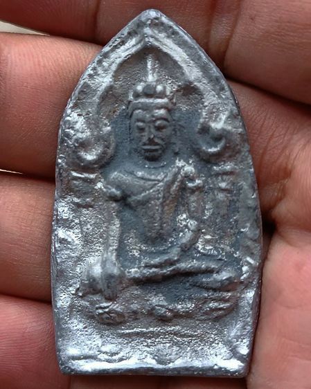 พระยอดขุนพลหล่อพิมพ์อยุธยา หลวงพ่อฑูรย์ วัดโพธินิมิตร เนื้อชิน พ.ศ 2527 สูง 5 ซ.ม. สร้างจากเนื้อชินกรุเก่าที่ชำรุดแตกหัก