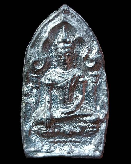 พระยอดขุนพลหล่อพิมพ์อยุธยา หลวงพ่อฑูรย์ วัดโพธินิมิตร เนื้อชิน พ.ศ 2527 สูง 5 ซ.ม. สร้างจากเนื้อชินกรุเก่าที่ชำรุดแตกหัก รูปที่ 17