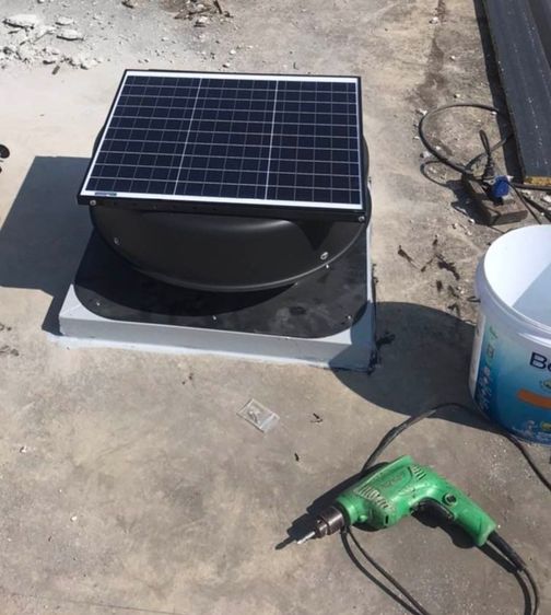 ขายพัดลมหลังคา โซล่าเซลล์ ขาย Solar Roof Attic 40W ค่าไฟฟ้าศูนย์บาท ไม่ต้องเดินสายไฟ รูปที่ 6