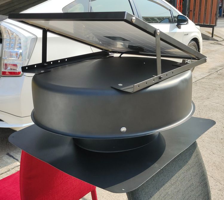 ขายพัดลมหลังคา โซล่าเซลล์ ขาย Solar Roof Attic 40W ค่าไฟฟ้าศูนย์บาท ไม่ต้องเดินสายไฟ รูปที่ 5