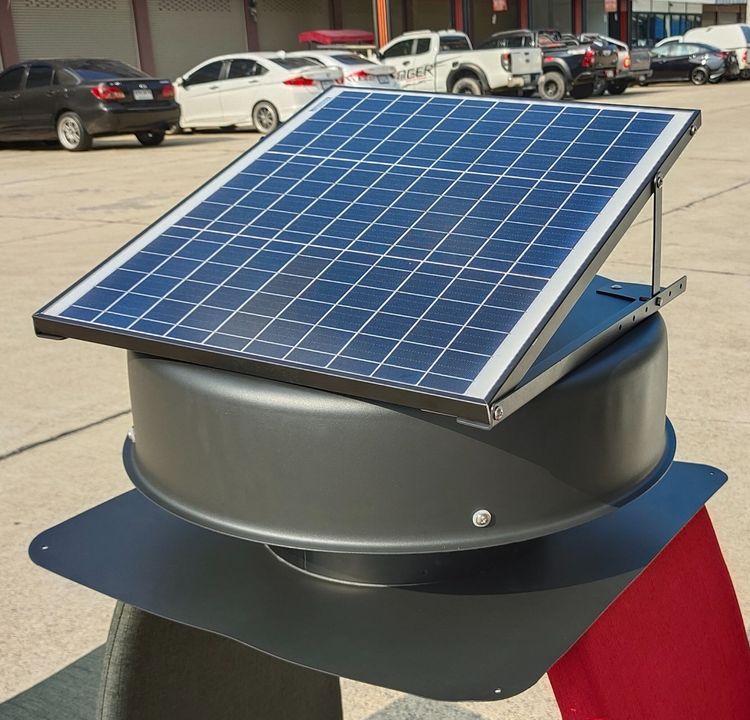 ขายพัดลมหลังคา โซล่าเซลล์ ขาย Solar Roof Attic 40W ค่าไฟฟ้าศูนย์บาท ไม่ต้องเดินสายไฟ