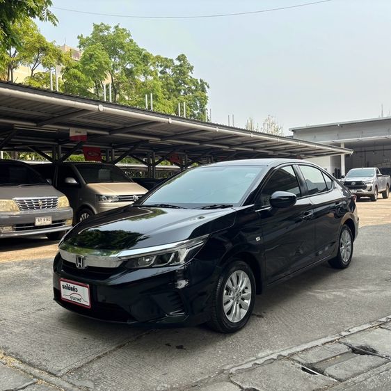 Honda City 2020 1.0 S Sedan เบนซิน ไม่ติดแก๊ส เกียร์อัตโนมัติ ดำ รูปที่ 2