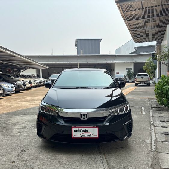 Honda City 2020 1.0 S Sedan เบนซิน ไม่ติดแก๊ส เกียร์อัตโนมัติ ดำ รูปที่ 3