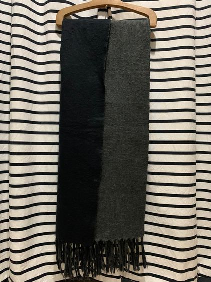 ผ้าพันคอผ้า  WOOL แท้  HEATTECH  ผ้านุ่ม  คลุมไหล่ คลุมคอ เหมาะกับไปที่อากาศหนาว ช่วยให้อุ่นได้ดี  ใช้ได้ทั้งผู้หญิงและผู้ชาย ทูโทน รูปที่ 5