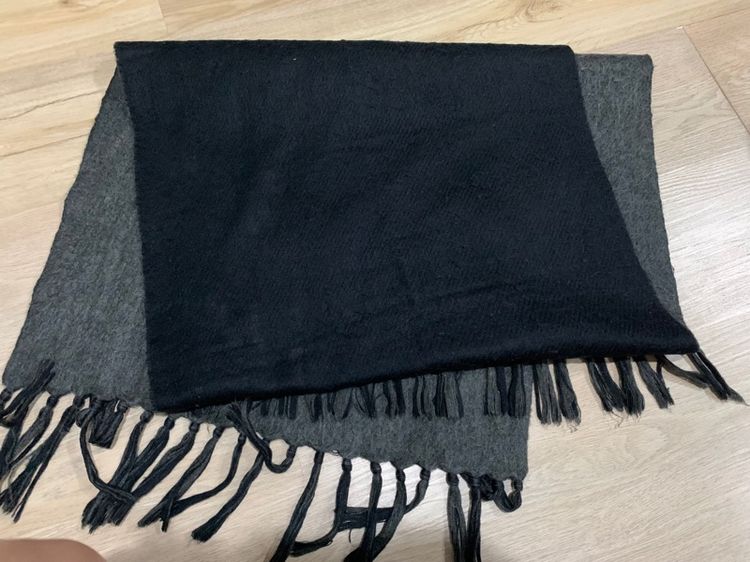 ผ้าพันคอผ้า  WOOL แท้  HEATTECH  ผ้านุ่ม  คลุมไหล่ คลุมคอ เหมาะกับไปที่อากาศหนาว ช่วยให้อุ่นได้ดี  ใช้ได้ทั้งผู้หญิงและผู้ชาย ทูโทน รูปที่ 10